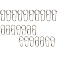 50PCS Clips de Pesca Potentes Clips ovales de Acero Inoxidable Conector rápido Línea de Pesca Terminal Accesorio de…